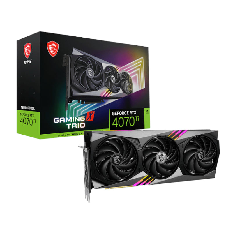 MSI Nvidia GeForce RTX 4070Ti Gaming X Trio 12G GDDR6X 256-BIT Graphics Card